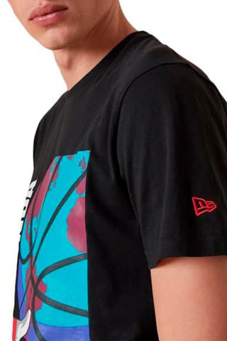 T-shirt NBA Bball Globe Grap Chicago Bulls - Noir et turquoise