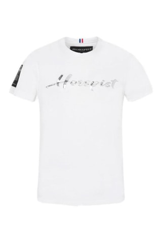 T-shirt Cognac Blanc