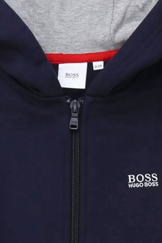 Sweat à capuche - Bleu marine et blanc