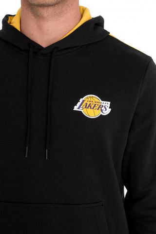 Sweat à capuche NBA Stripe Piping Los Angeles Lakers - Noir