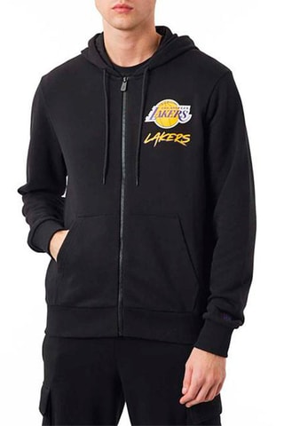 Sweat à capuche Script NBA Los Angeles Lakers - Noir