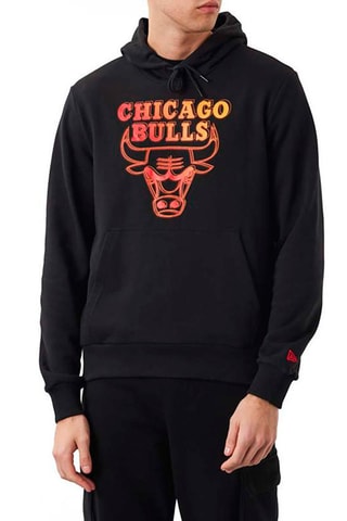 Sweat à capuche NBA Neon Fade Chicago Bulls - Noir