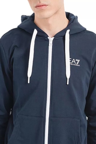 Sweat à capuche et jogging - Bleu marine et blanc