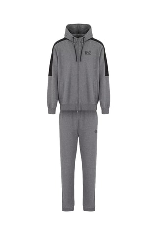 Sweat à capuche et jogging - Gris chiné
