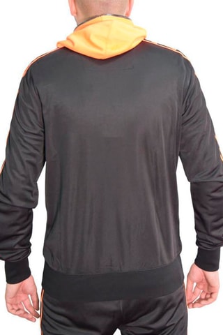 Sweat à capuche Iowa - Noir et orange