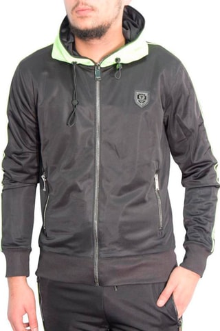 Sweat à capuche Iowa - Noir et vert