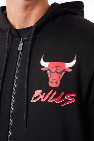 Sweat à capuche Script NBA Chicago Bulls - Noir