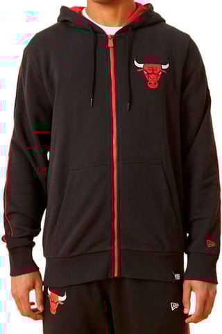Sweat à capuche Chicago Bulls - Noir et rouge