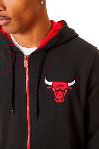 Sweat à capuche Chicago Bulls - Noir et rouge