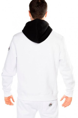Sweat à capuche Wingo - Blanc et noir