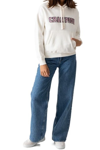 Sweat à capuche - Blanc et rose