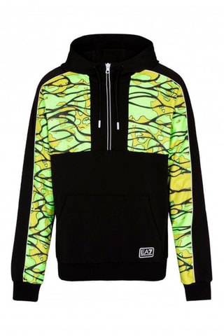 Sweat à capuche - Noir et jaune