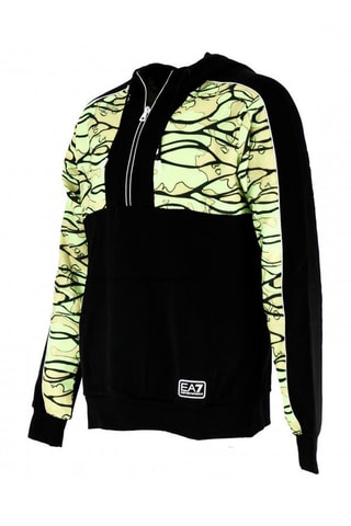 Sweat à capuche - Noir et jaune