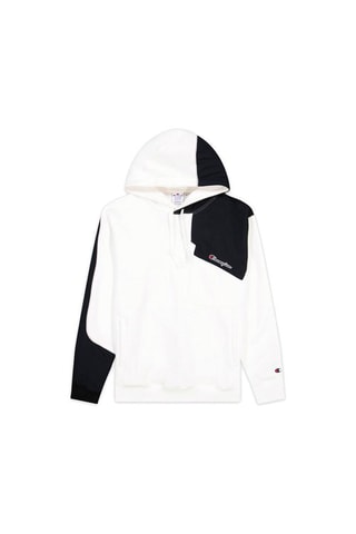 Sweat à capuche - Blanc et bleu marine