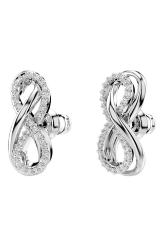 Puces ornées de cristaux Swarovski Hyperbola - Argenté et blanc