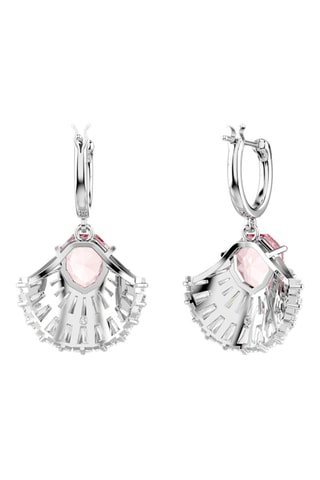 Boucles d’oreilles ornées de cristaux Swarovski Idyllia - Argenté et rose