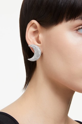 Boucles d’oreilles ornées de cristaux Swarovski Sublima - Blanc