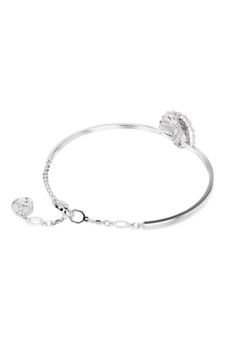 Jonc orné de cristaux Swarovski Idyllia - Argenté et rose