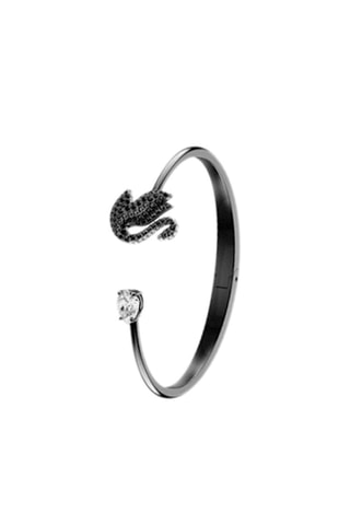 Jonc orné de cristaux Swarovski Swan - Noir