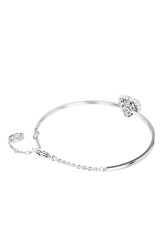 Jonc orné de cristaux Swarovski Dextera - Argenté