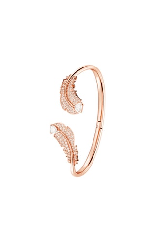 Jonc orné de cristaux Swarovski Idyllia - Plaqué or rose