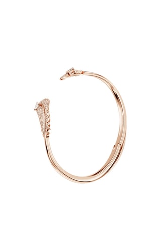 Jonc orné de cristaux Swarovski Idyllia - Plaqué or rose