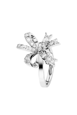 Bague ornée de cristaux Swarovski Hyperbola - Blanc