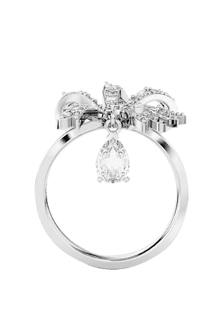 Bague ornée de cristaux Swarovski Hyperbola - Blanc