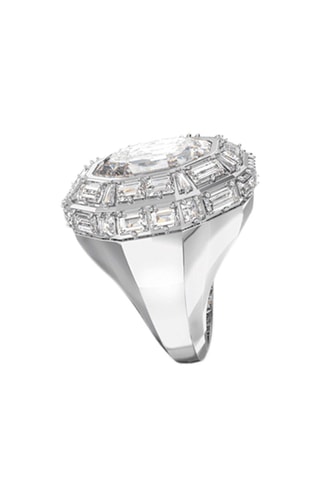 Bague ornée de cristaux Swarovski Mesmera - Blanc