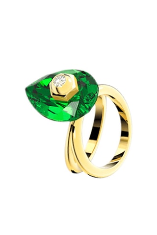 Bague ornée de cristaux Swarovski Numina - Plaqué or jaune
