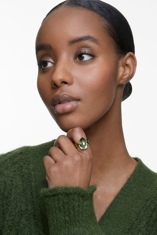 Bague ornée de cristaux Swarovski Numina - Plaqué or jaune