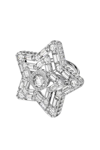 Bague ornée de cristaux Swarovksi Stella - Blanc