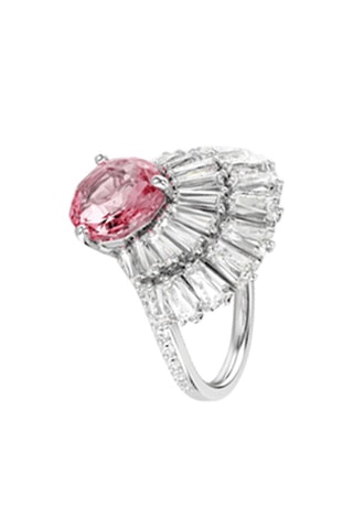 Bague ornée de cristaux Swarovski Idyllia - Argenté