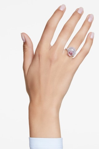Bague ornée de cristaux Swarovski Idyllia - Argenté