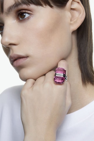 Bague ornée de cristaux Swarovski Lucent - Rose
