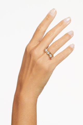 Bague ornée de cristaux Swarovski Imber - Plaqué or jaune