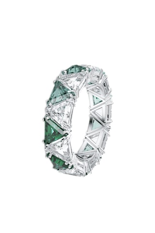 Bague ornée de cristaux Swarovski Matrix - Argenté