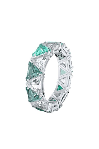 Bague ornée de cristaux Swarovski Matrix - Argenté
