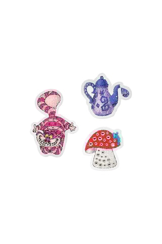 3 autocollants ornés de cristaux Swarovski Alice