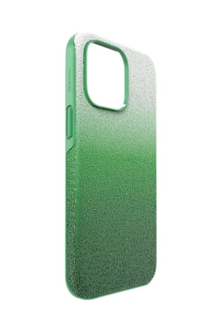 Coque iPhone 14 Pro Max ornée de cristaux Swarovski High - Vert