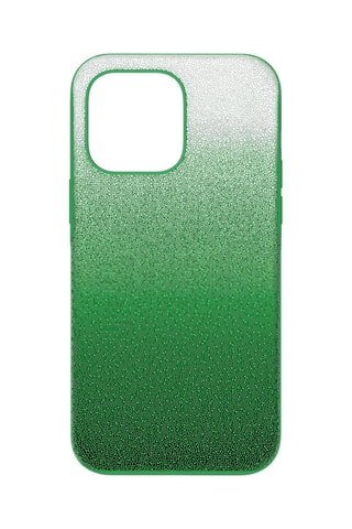 Coque iPhone 14 Pro Max ornée de cristaux Swarovski High - Vert