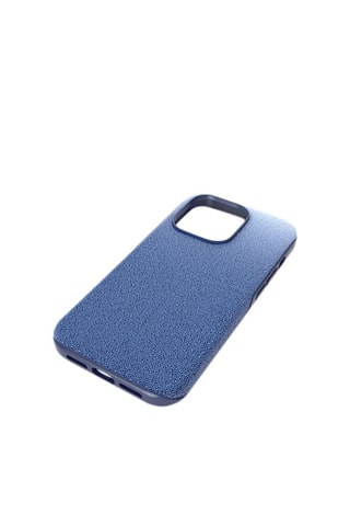 Coque iPhone 14 Pro ornée de cristaux Swarovski High - Bleu marine