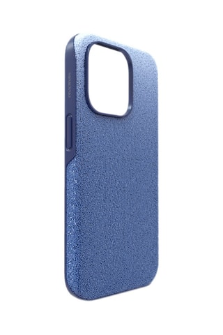 Coque iPhone 14 Pro ornée de cristaux Swarovski High - Bleu marine