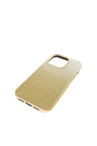 Coque iPhone 14 Pro ornée de cristaux Swarovski High - Jaune