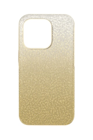 Coque iPhone 14 Pro ornée de cristaux Swarovski High - Jaune