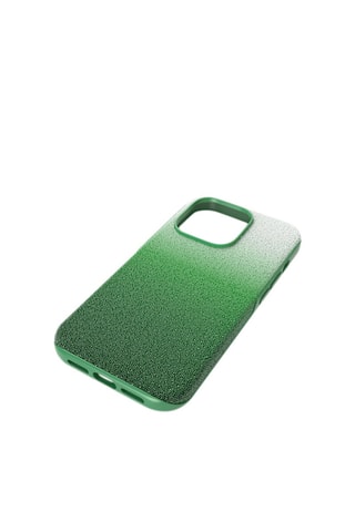 Coque iPhone 14 Pro ornée de cristaux Swarovski High - Vert