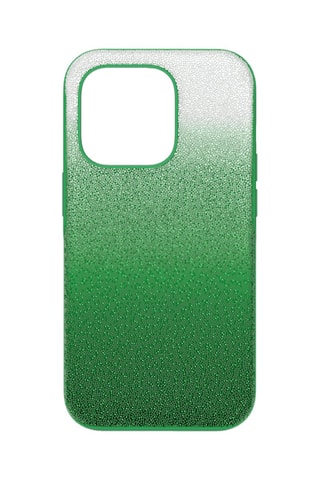 Coque iPhone 14 Pro ornée de cristaux Swarovski High - Vert