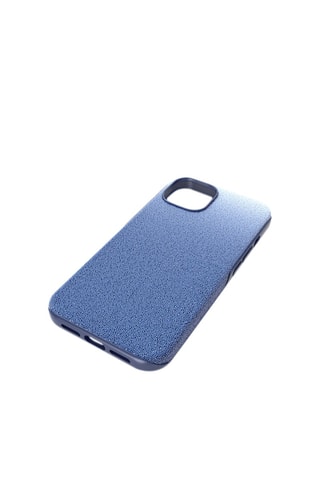 Coque iPhone 14 ornée de cristaux Swarovski High - Bleu marine