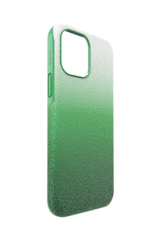 Coque iPhone 14 ornée de cristaux Swarovski High - Vert