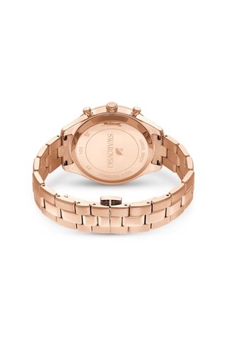 Montre à quartz en métal, dorée à l’or rose et ornée de cristaux Swarovski Octea Lux Sport - Chronographe